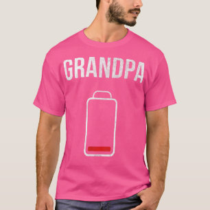 T-shirt Mens Grand-père Faible Batterie Famille Correspond