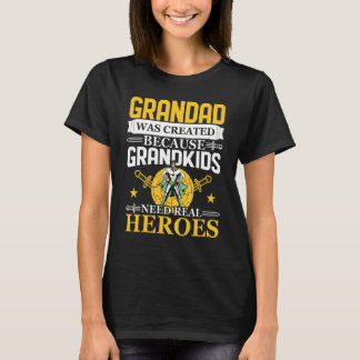 T-shirt Mens Grandad Was Created Because Grandkids Need Re