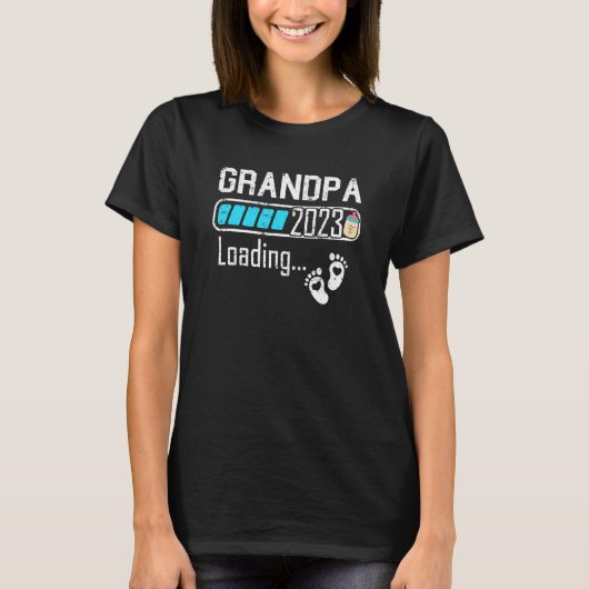 T-shirt Mens Grandpa 2023 Chargement Pour La Grossesse Ann (Devant)