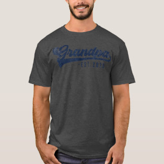 T-shirt Mens Grandpa Est 2023 Grand-Père À Être Cadeaux No