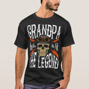 T-shirt Mens Grandpa L'Homme Le Mythe La Légende design