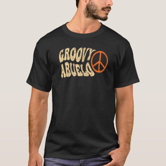 T-shirt Mens Groovy Abuelo 70s Aesthetic Nostalgia 1970's  (Devant)