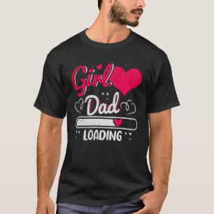 T-shirt Mens Grossesse papa d'une fille Chargement de papa