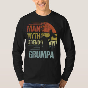 T-shirt Mens Grumpa Myth Légende Pour Mens & Papa Père