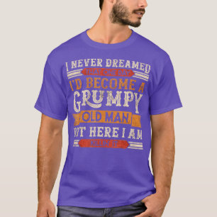 T-shirt Mens Grumpy Grand-pa Vieux Homme Blague Humour Sar