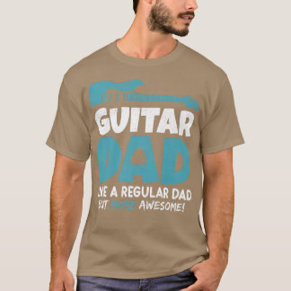 T-shirt Mens Guitare Papa Comme Un Papa Régulier Mais Plus