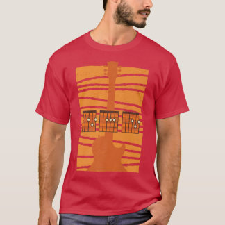 T-shirt Mens Guitare Papa DAD Chords Tab Musicien Guitaris