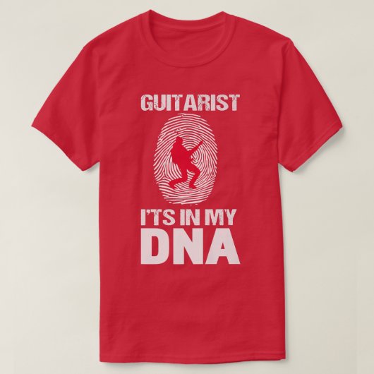 T-shirt Mens Guitariste Est Mon ADN Funny Guitare Coach874 (Design devant)