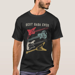 T-shirt Mens Guitariste Guitariste Lover Meilleure Baba Ev