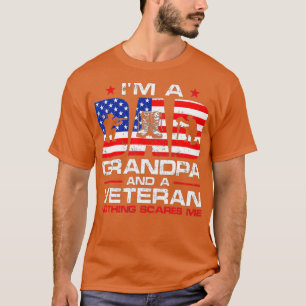 T-shirt Mens Gun American Flag Je suis papa grand-père et 
