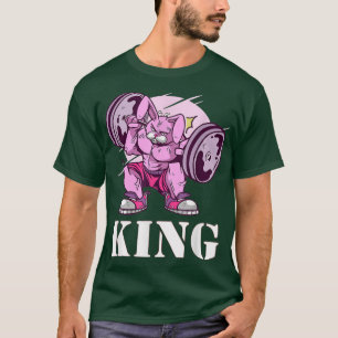 T-shirt Mens Gym Partenaire Bunny King Objectifs de haltér