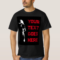 Mens Halloween Crâne Noir Rouge Texte détendu