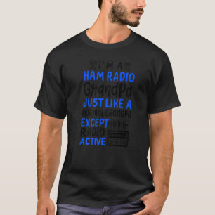T-shirt Mens Ham Radio Opérateur Hobbyiste Récepteur Grand