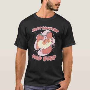 T-shirt Mens Hamster Dit Best Hamster Papa Strawberry Pa