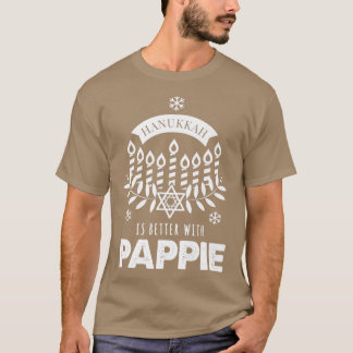 T-shirt Mens Hanukkah Is Better with Pappie Matching Famil