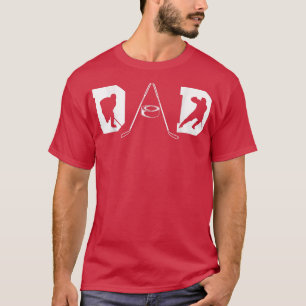 T-shirt Mens Hockey sur glace Papa Joueur Entraîneur Sport