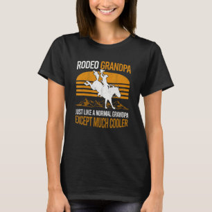 T-shirt Mens Howdy Horse Rider Rancher Western Grand-père