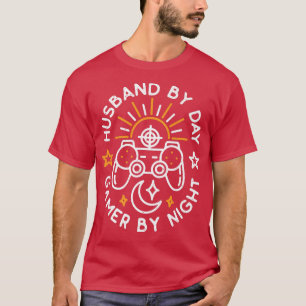 T-shirt Mens Husband By Day Gamer By NightVideo Games Love