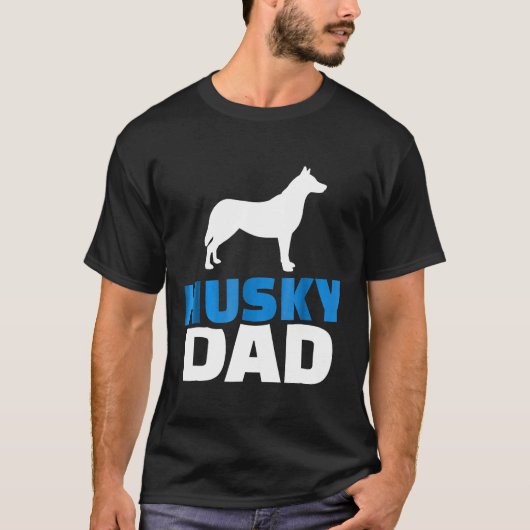 T-shirt Mens Husky Papa (Devant)