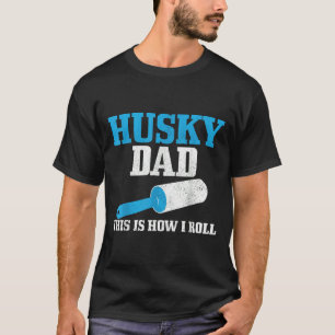 T-shirt Mens Husky Papa Chien Cheveux Drôle Sibérien Husky