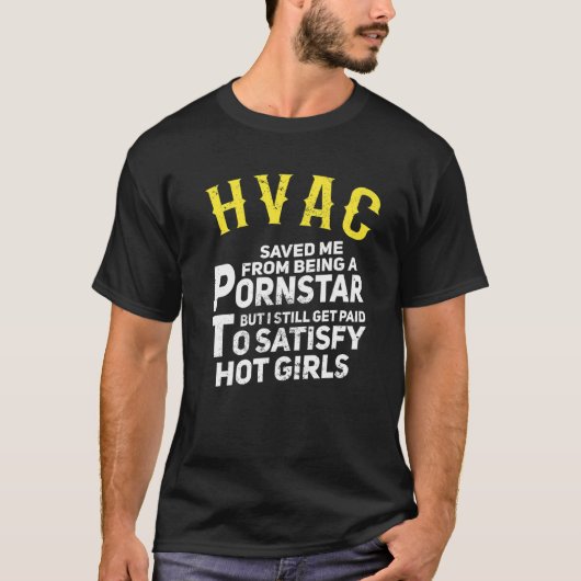 T-shirt Mens  HVAC Technician Dad Get Paid To Satisfy Hot  (Devant)