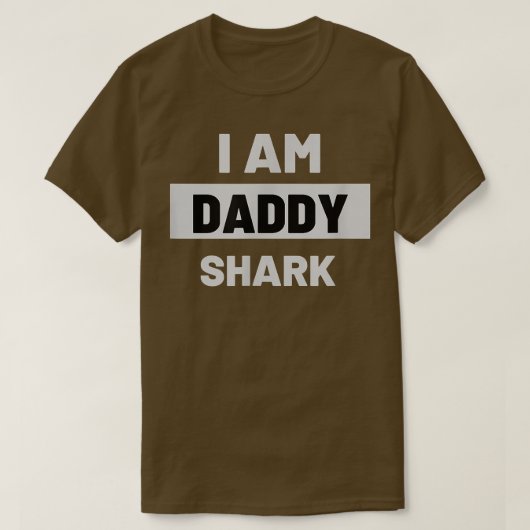T-shirt Mens I AM DADDY SHARKGift pour papa (Design devant)