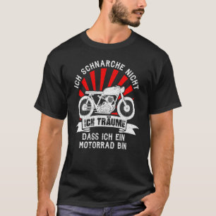 T-shirt Mens I Don't Snore Motorcycle