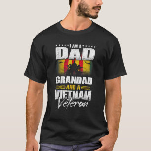 T-shirt Mens I m'a papa grand et un vétéran du Vietnam Fat