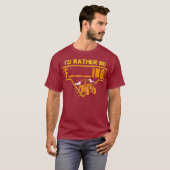 T-shirt Mens Id Plutôt Farming Tractor Conception Pour Un (Devant entier)