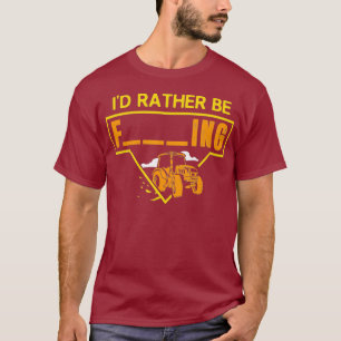 T-shirt Mens Id Plutôt Farming Tractor Conception Pour Un