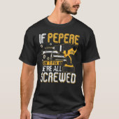 T-shirt Mens If Pepere Can't Fix It We's All Vide Fath (Devant)