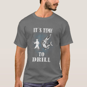 T-shirt Mens Il est temps de mouler dans Funny Fishermens