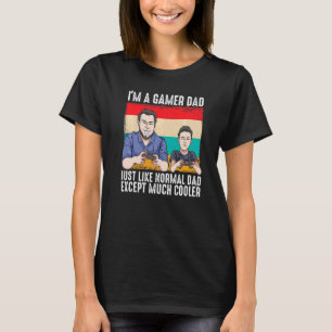 T-shirt Mens Im A Gamer Papa Fête des pères Cool Gaming Pa