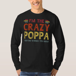 T-shirt Mens Im Le Crazy Poppa Meilleur Grand-Père