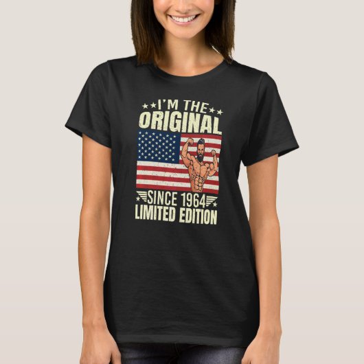 T-shirt Mens I'm The Original depuis 1964 Style Cool Retro (Devant)