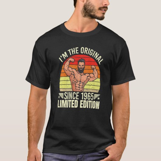 T-shirt Mens I'm The Original depuis 1965 Style Cool Retro (Devant)