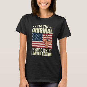 T-shirt Mens I'm The Original depuis 1991 Style Cool Retro