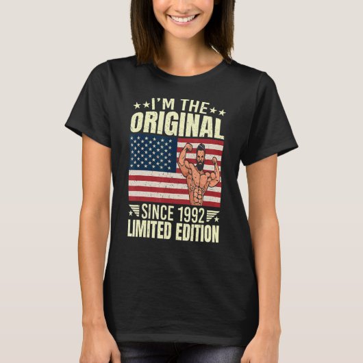 T-shirt Mens I'm The Original depuis 1992 Style Cool Retro (Devant)