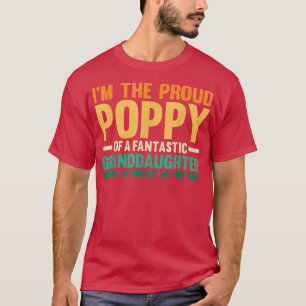 T-shirt Mens I'm the proud poppy of granddaghter grandfath