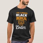 T-shirt Mens Im Un Fier Noir Coder Médicale Coder Médicale (Devant)