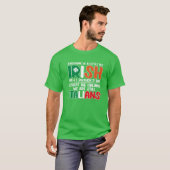 T-shirt Mens Italie St. Patrick's Day Italien drôle Shamro (Devant entier)
