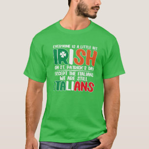T-shirt Mens Italie St. Patrick's Day Italien drôle Shamro