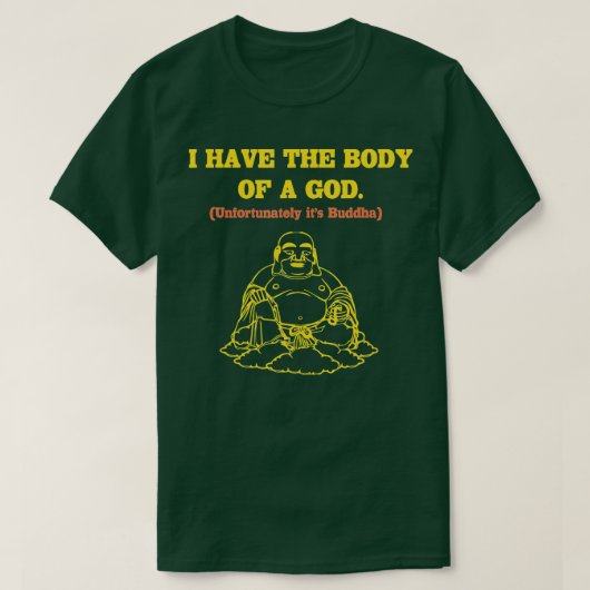 T-shirt Mens J'ai le corps d'un Dieu Malheureusement son B (Design devant)