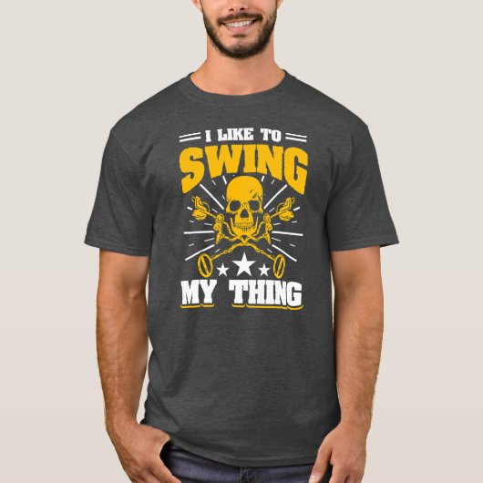 T-shirt Mens J'Aime Chanter Mon Chose Métal Détection (Devant)