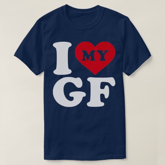 T-shirt Mens J'aime ma GF (Design devant)