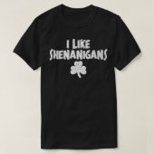 T-shirt Mens J'Aime Shenanigans Clover Funny Irish St Part (Design devant)