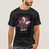 T-shirt Mens James Webb Télescope spatial JWST noir (Devant)