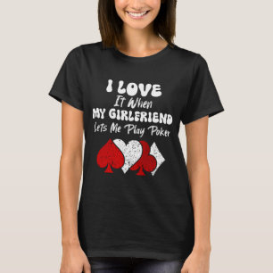T-shirt Mens Je L'Aime Quand Ma Petite Amie Me Laisse Joue