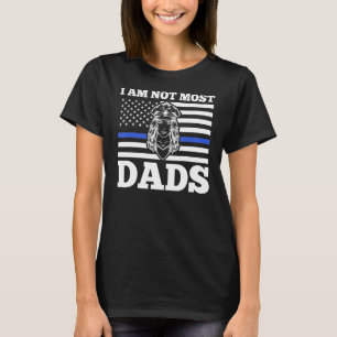 T-shirt Mens Je ne suis pas la plupart des pères policier