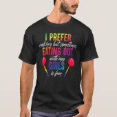 T-shirt Mens Je Préfère La Cuisine Mais Manger Avec Mes Fi (Devant)